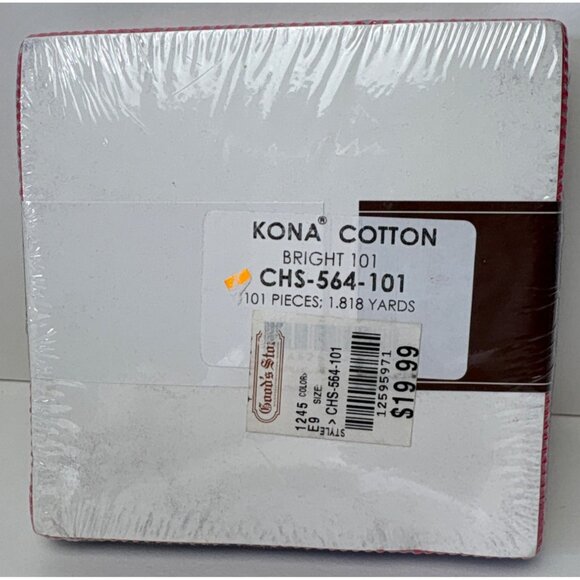 Robert Kaufman Kona Cotton Solids Charm Square Pack Bright 101 5" Quilting Fabri - Picture 3 of 11